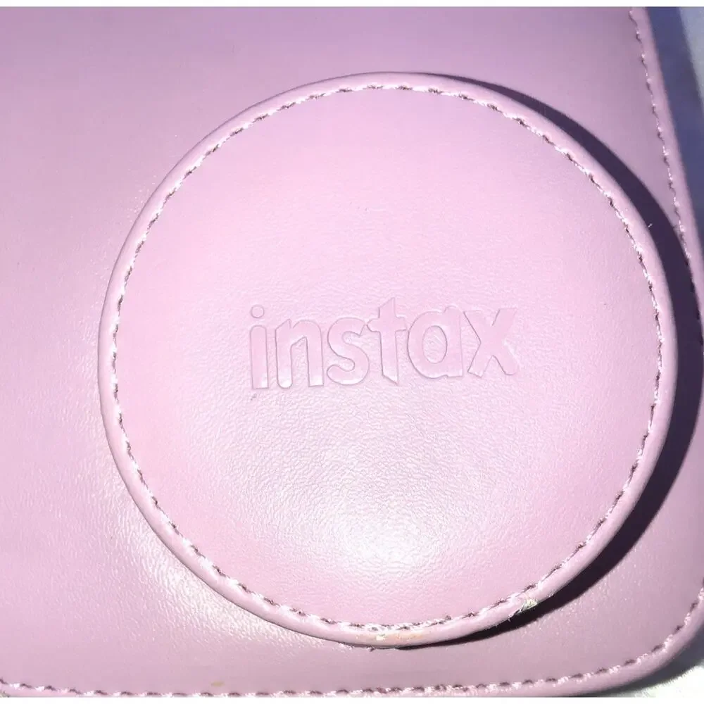 Instax Camera Case Bag Pink Adjustable Strap